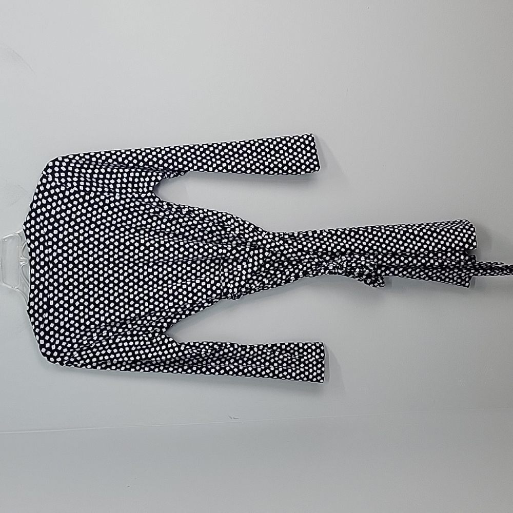 Banana Republic Dot Wrap Long Sleeve Dress - Picture 6 of 8